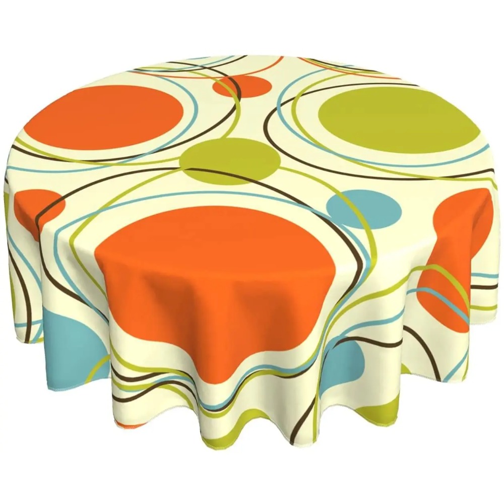 Century Textile & Sewing Supply Saskatoon Sk - Table Cloth Colorful 1950s Retro Abstract