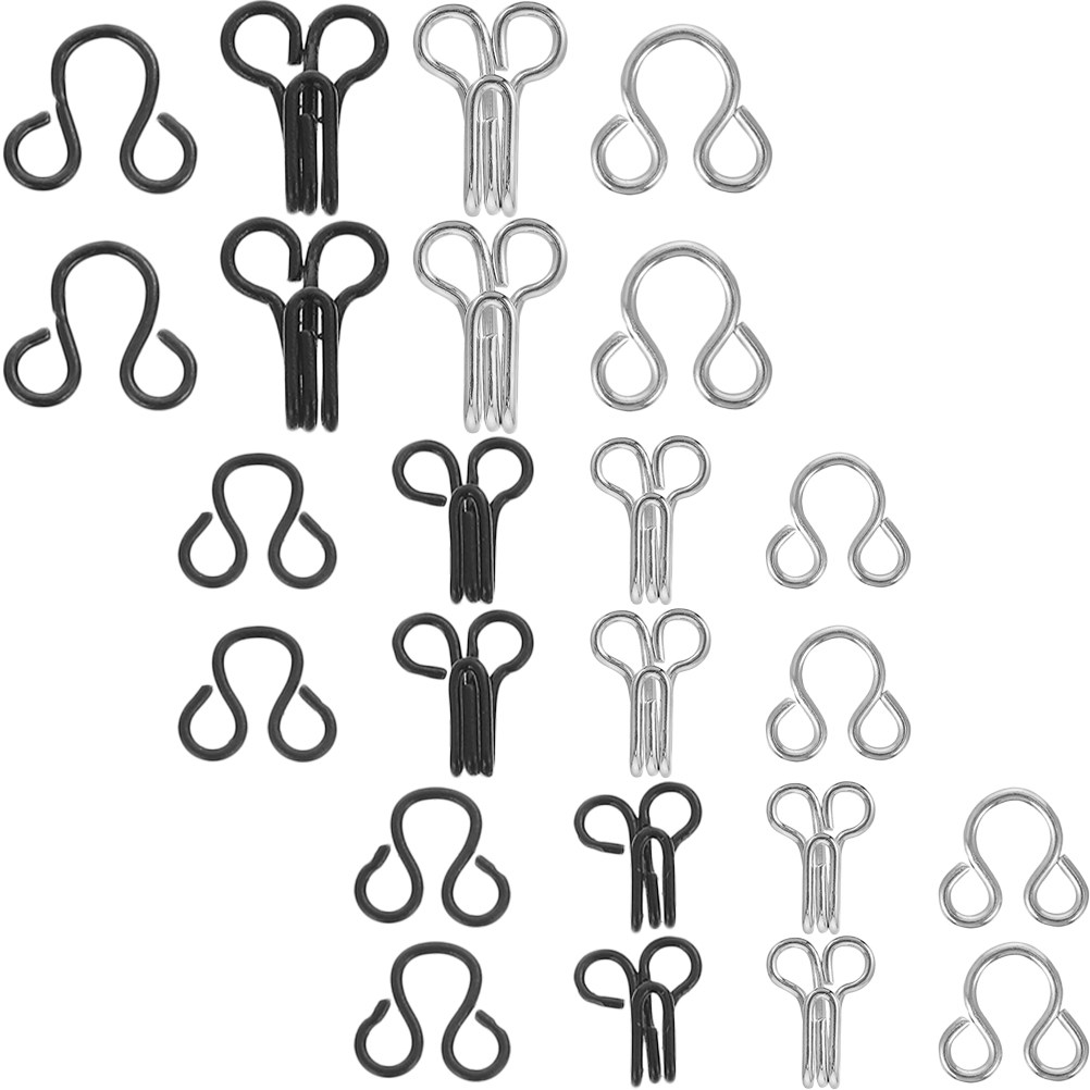 120Pcs Clothes Hooks Sewing Ey - Hook Eye Fastener 评论和价格
