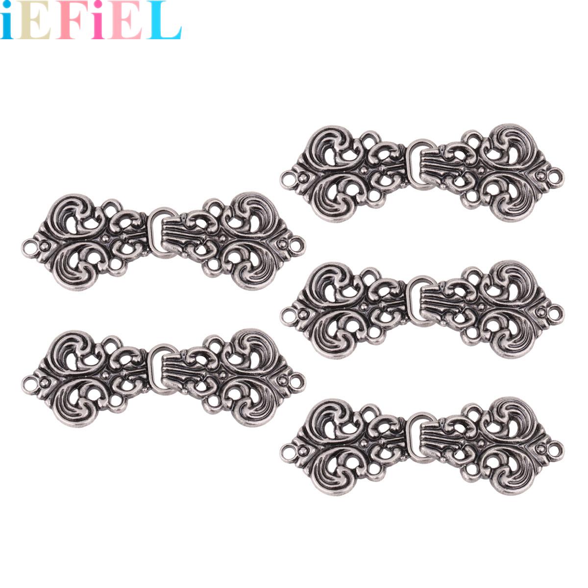 5 Pairs Decorative Buttons Swi - Hook Eye Fastener 评论和价格