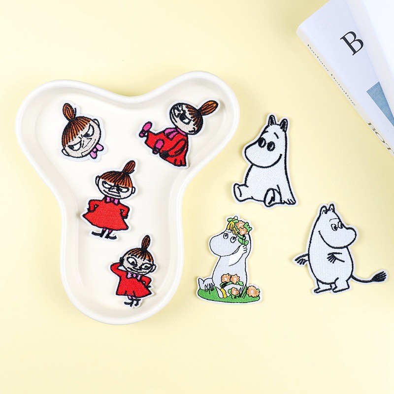 Moomin Cute Cartoon Embroidere - Iron On Patch 评论和价格