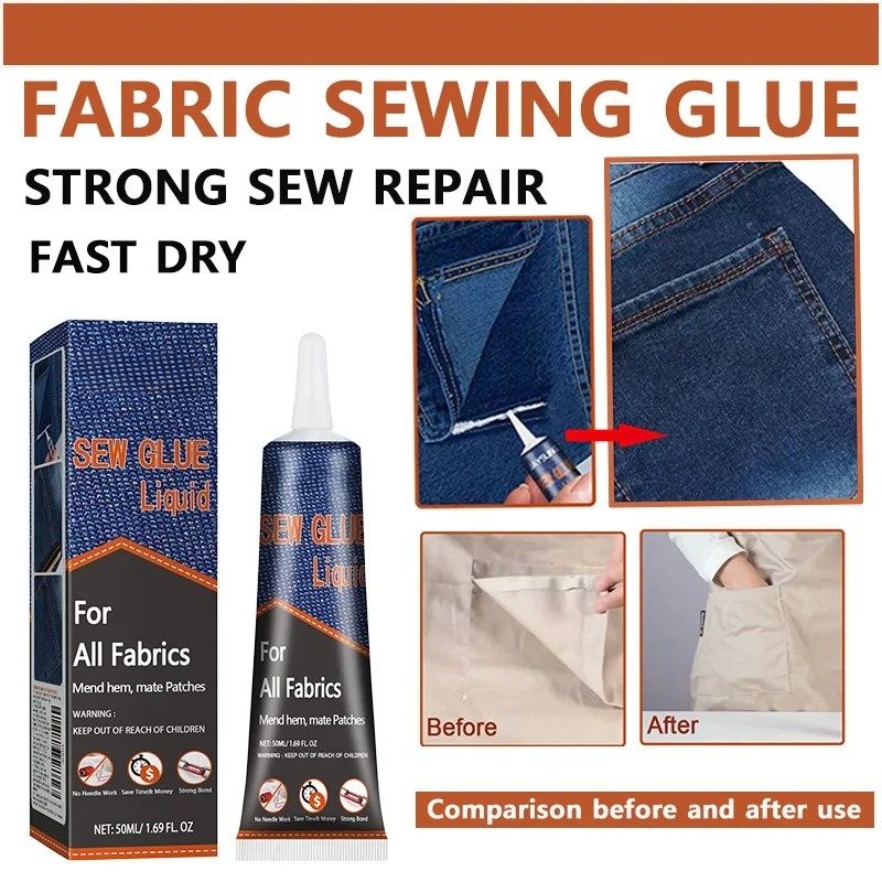 50ml Fabric Sewing Glue Fast D - Sewing Repair 评论和价格
