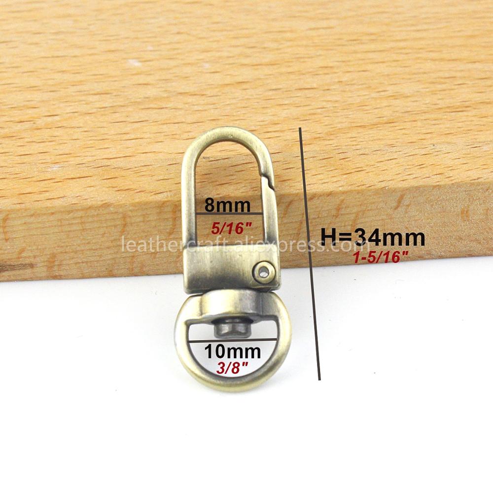 1 Piece Metal Carabiner Swivel - Hook Eye Fastener 评论和价格