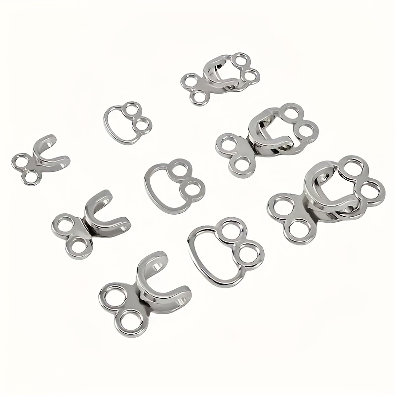 50sets Metal Alloy Invisible C - Hook Eye Fastener 评论和价格