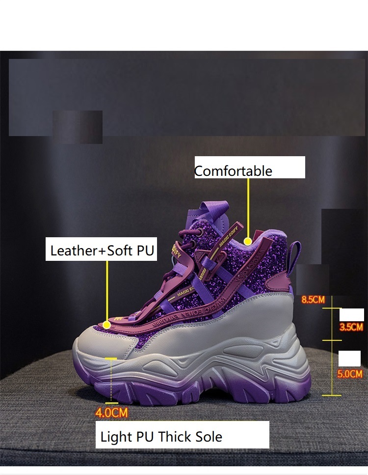 2025 Women's Hidden Wedge Snea - Sewing Garment 评论和价格