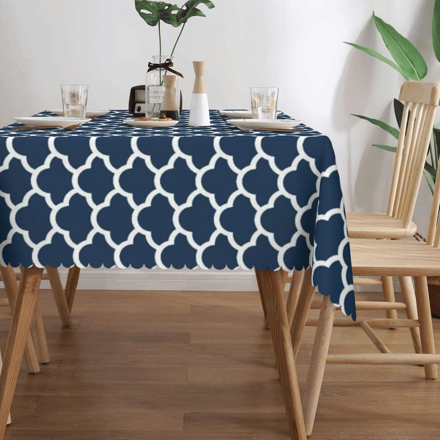 Blue Tablecloth Navy Cloud Sea - Century Textile & Sewing Supply Saskatoon Sk 评论和价格