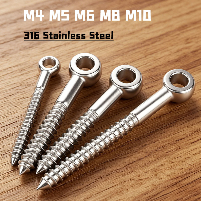 M4 M5~M10 316 Stainless Steel  - Hook Eye Fastener 评论和价格