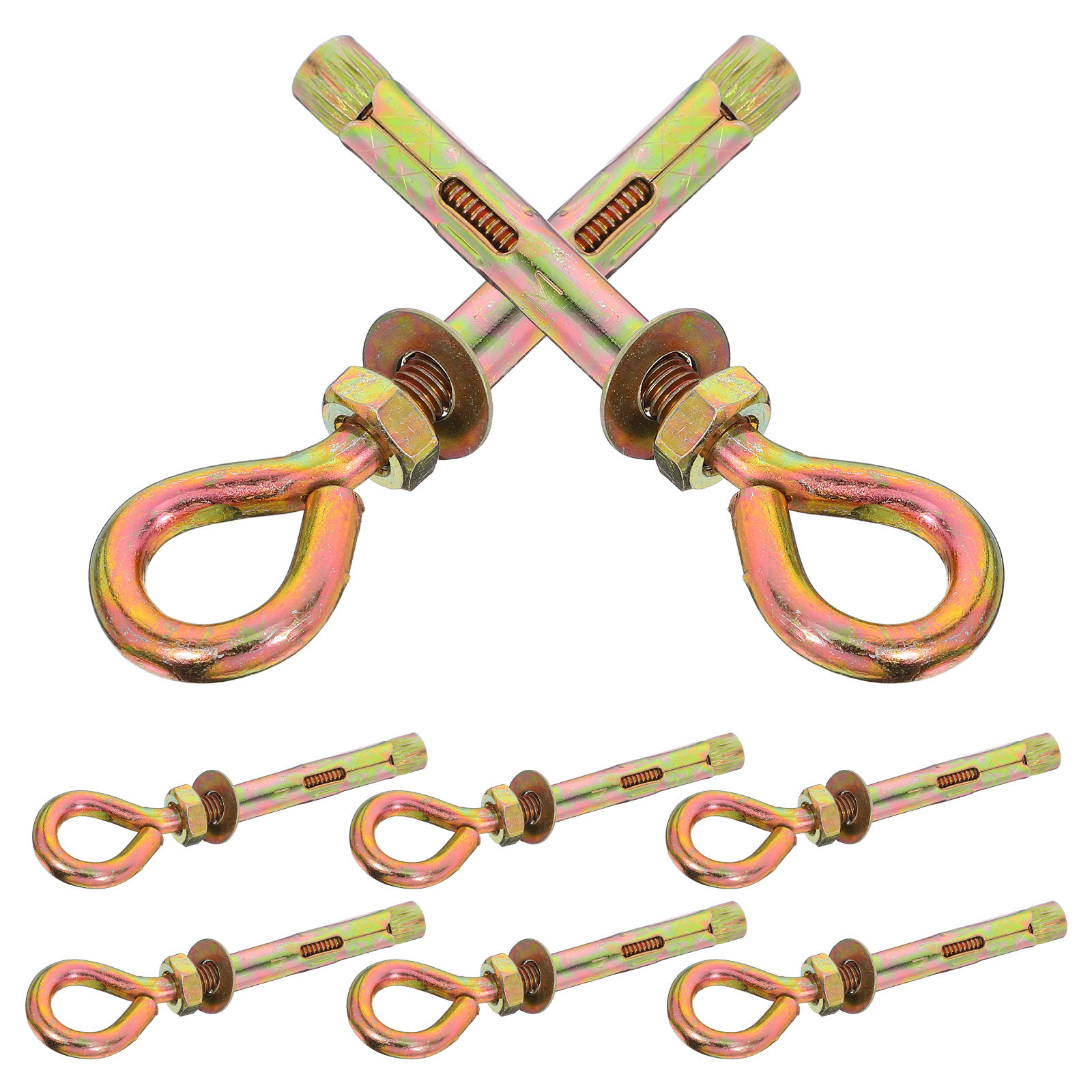 8Pcs Heavy Duty Carbon Steel E - Hook Eye Fastener 评论和价格