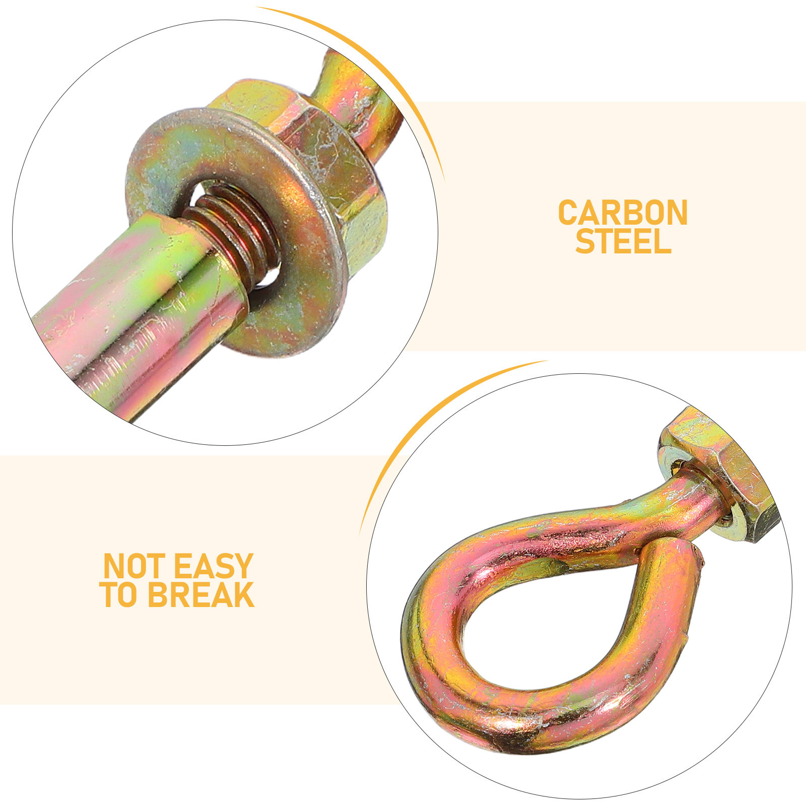 8Pcs Heavy Duty Carbon Steel E - Hook Eye Fastener 评论和价格