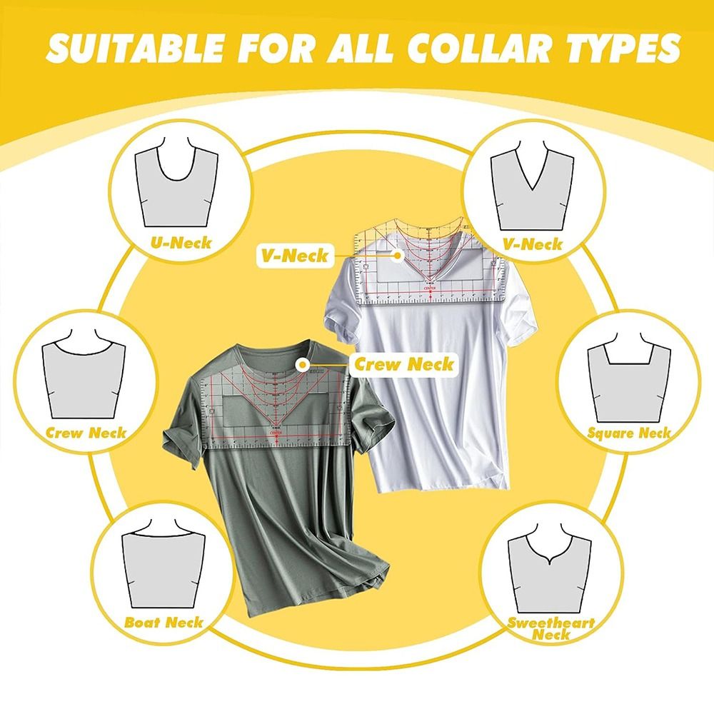 Tshirt Ruler Guide for Vinyl A - Sewing Tt 评论和价格