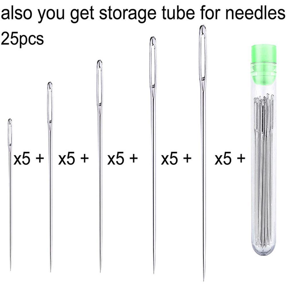 25 Pcs Large Eye Stitching Nee - Sewing Necessities 评论和价格