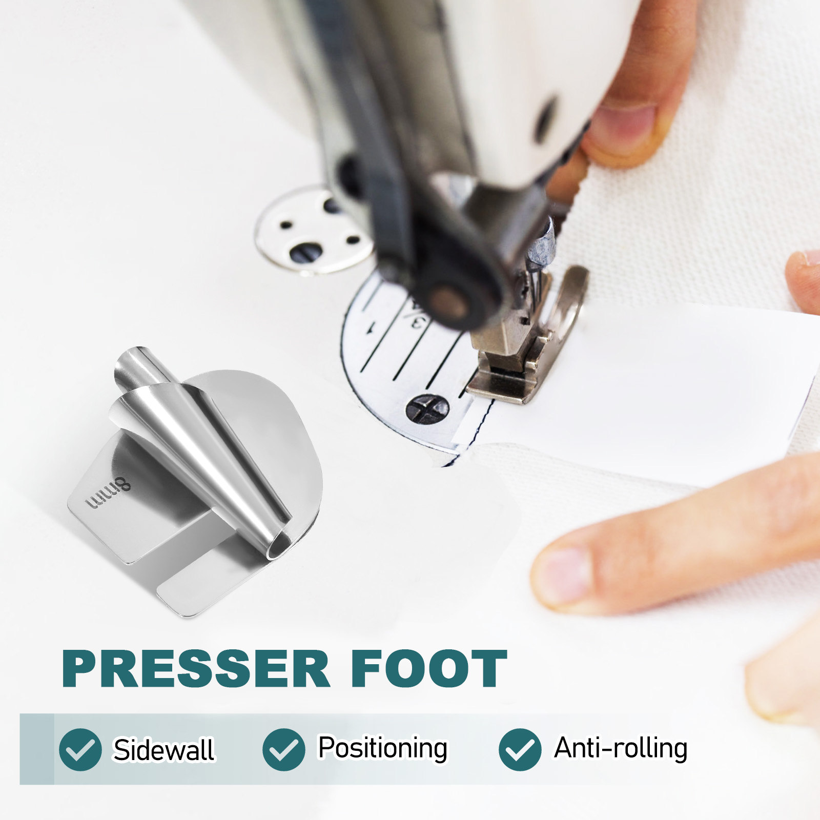 1Set Rolled Hem Foot Sewing Ma - Rolled Hem Foot 评论和价格