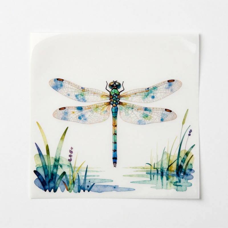 Watercolor Dragonfly Heat Tran - Iron On Patch 评论和价格
